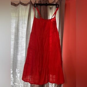 Light colored orange dress size medium,very comfortable great for casual outings